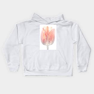 Tulipa 'Prinses Irene' AGM Tulip Triumph Group Artistic filter applied to photo Kids Hoodie